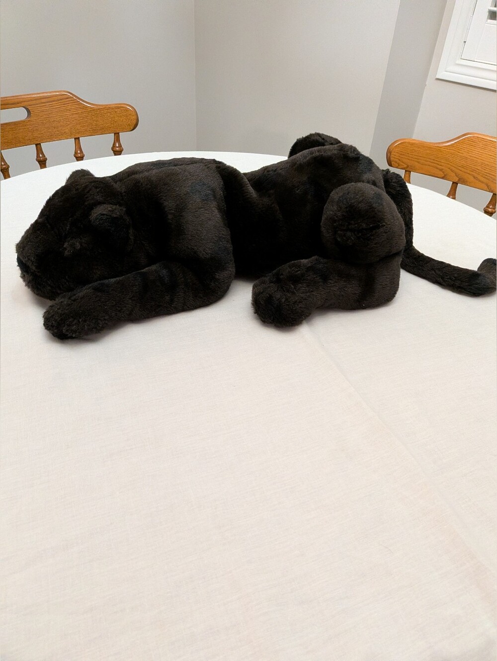 VTG  Manhattan Toy Brown Black Spotted Panther Leopard Plush Stuffed Animal 19”